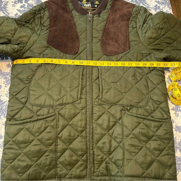 Vintage Barbour Sutherland Jacket Medium Green Quilted Shooting Hunting Sz M - Picture 13 of 15